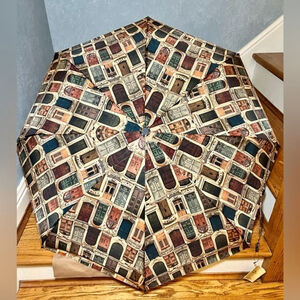 NWT Patricia Nash Umbrella/Doorways to Italy Auto Open/Close- Unique Print